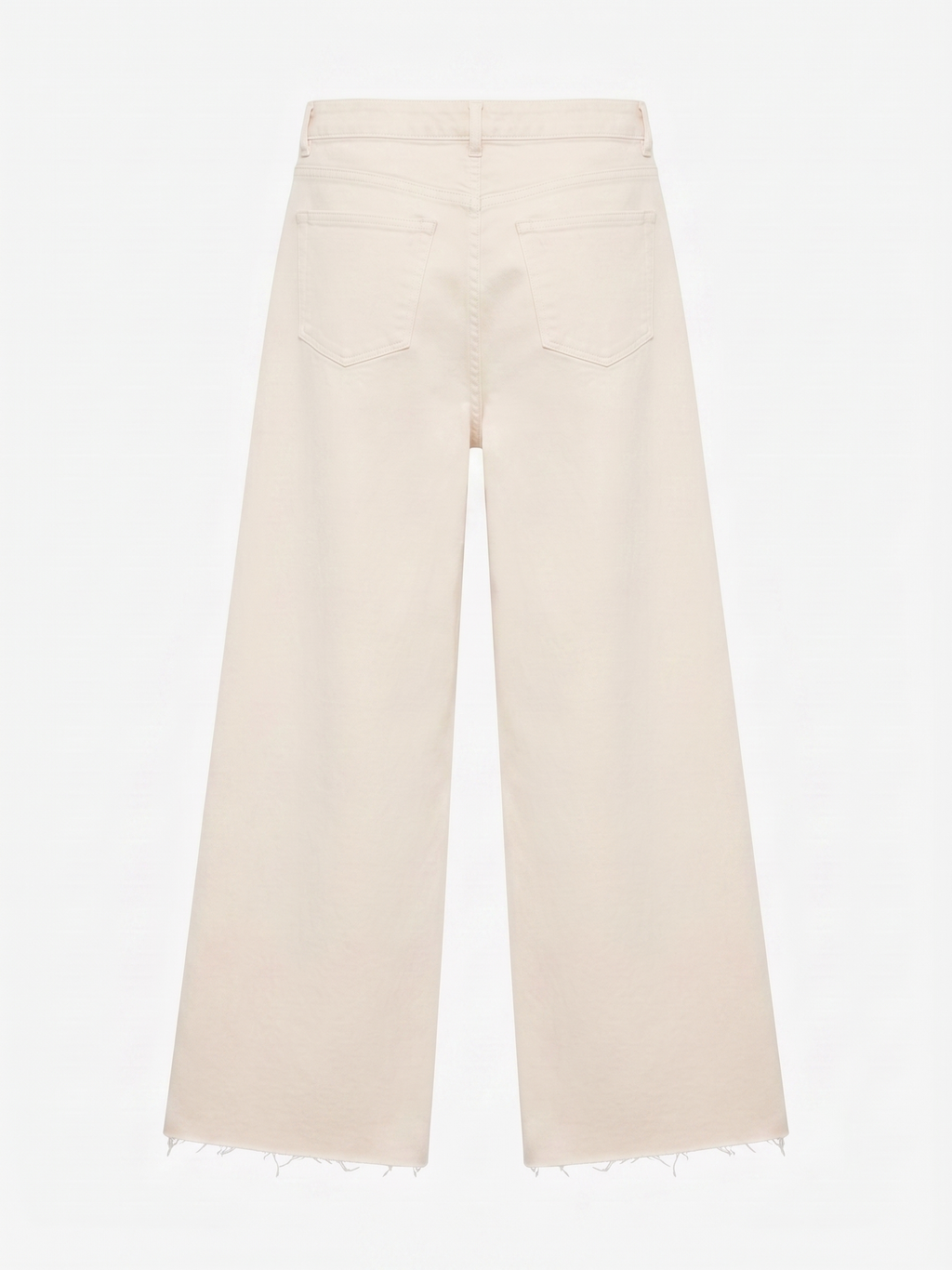 Calças Wide Leg Bege
