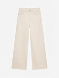 Calças Wide Leg Bege