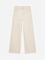 Calças Wide Leg Bege