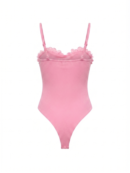 Body Malha Rosa