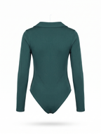 Body Manga Comprida Verde