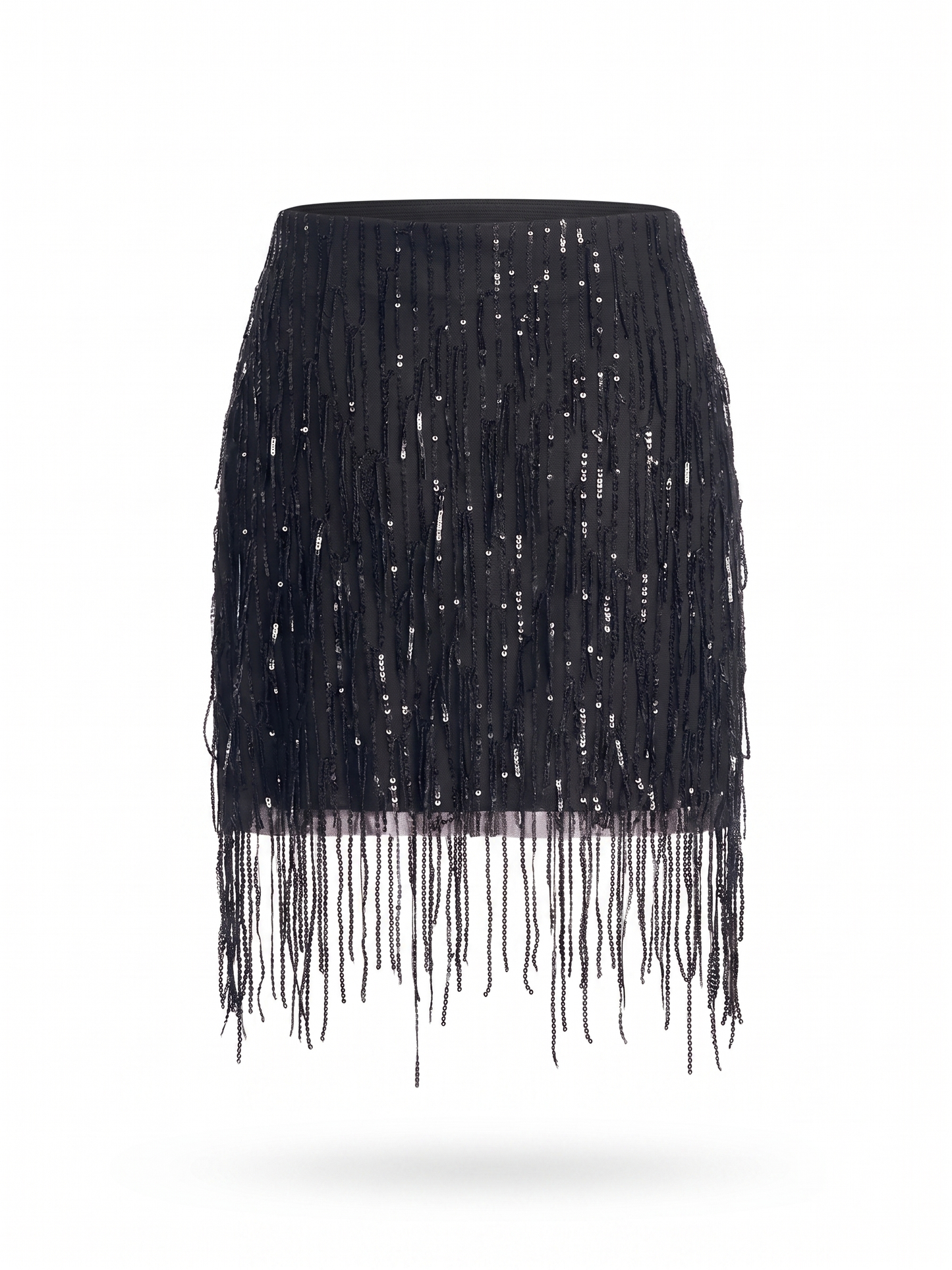 Black skirt with sequins