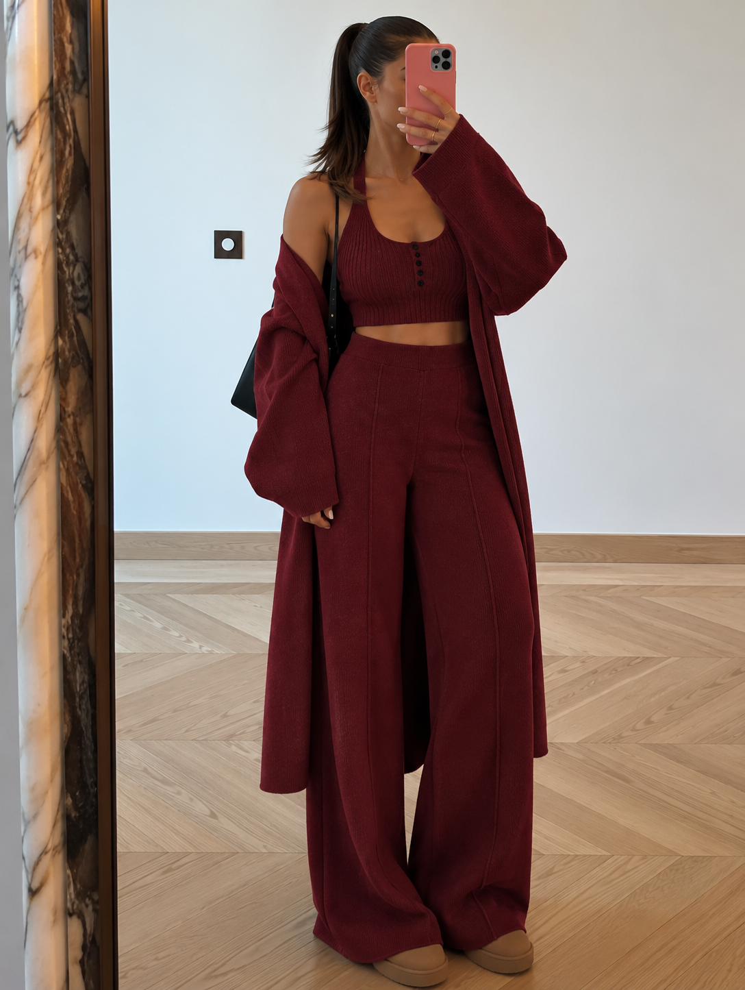 Conjunto Malha Três Peças