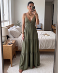 Vestido Moretti Verde Militar