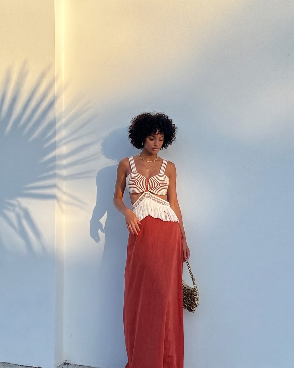 Trapani Dress Terracota