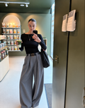 CALCAS PANTALONA RISCAS COM CINTO CINZA