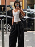 CALCAS PANTALONA RISCAS COM CINTO PRETO