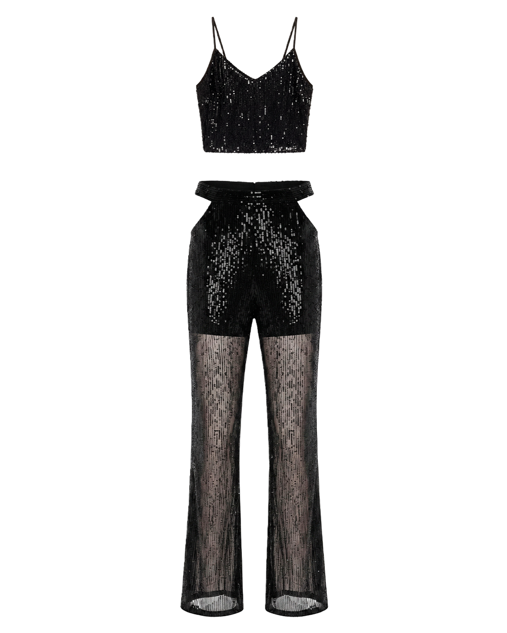 Conjunto Lantejoulas Preto