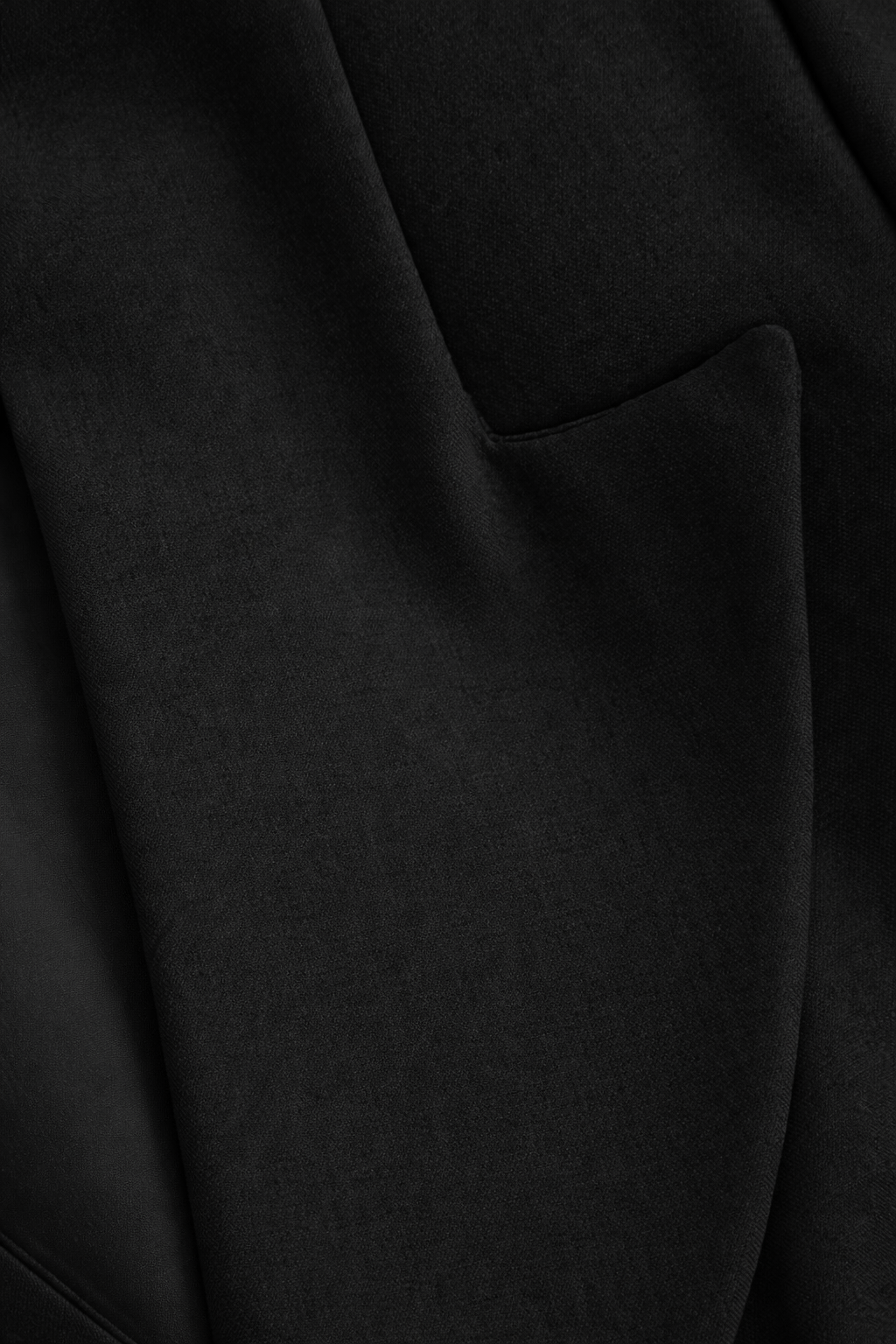 Black Suit with Tie Detail