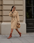 GABARDINE MIDI BEGE 1