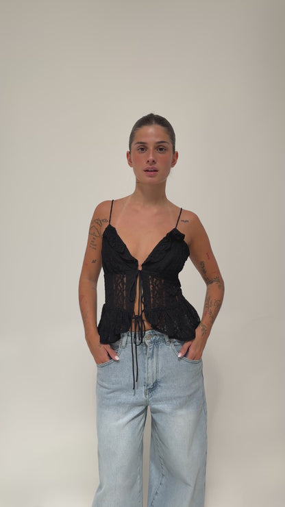 Top Renda Preto