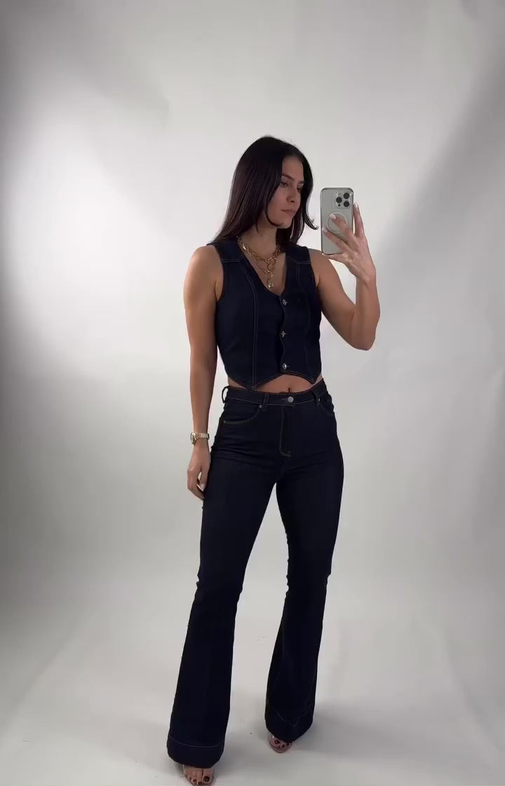 Gilet in denim