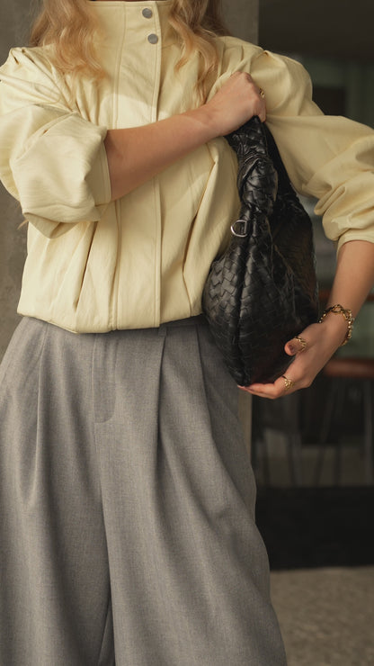 Blusão Ecopele Yellow Butter