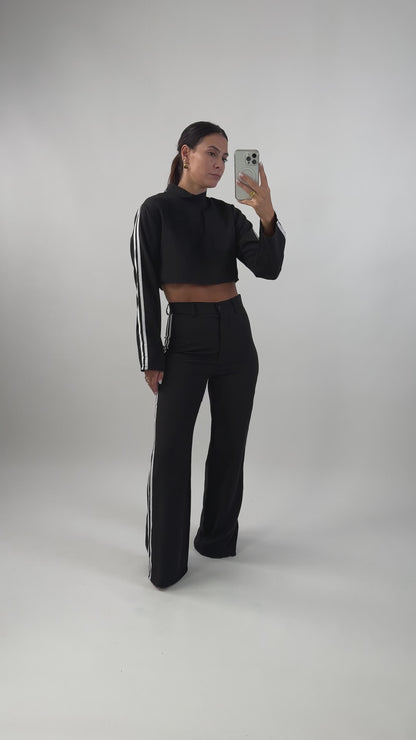 Cropped Stripes Set