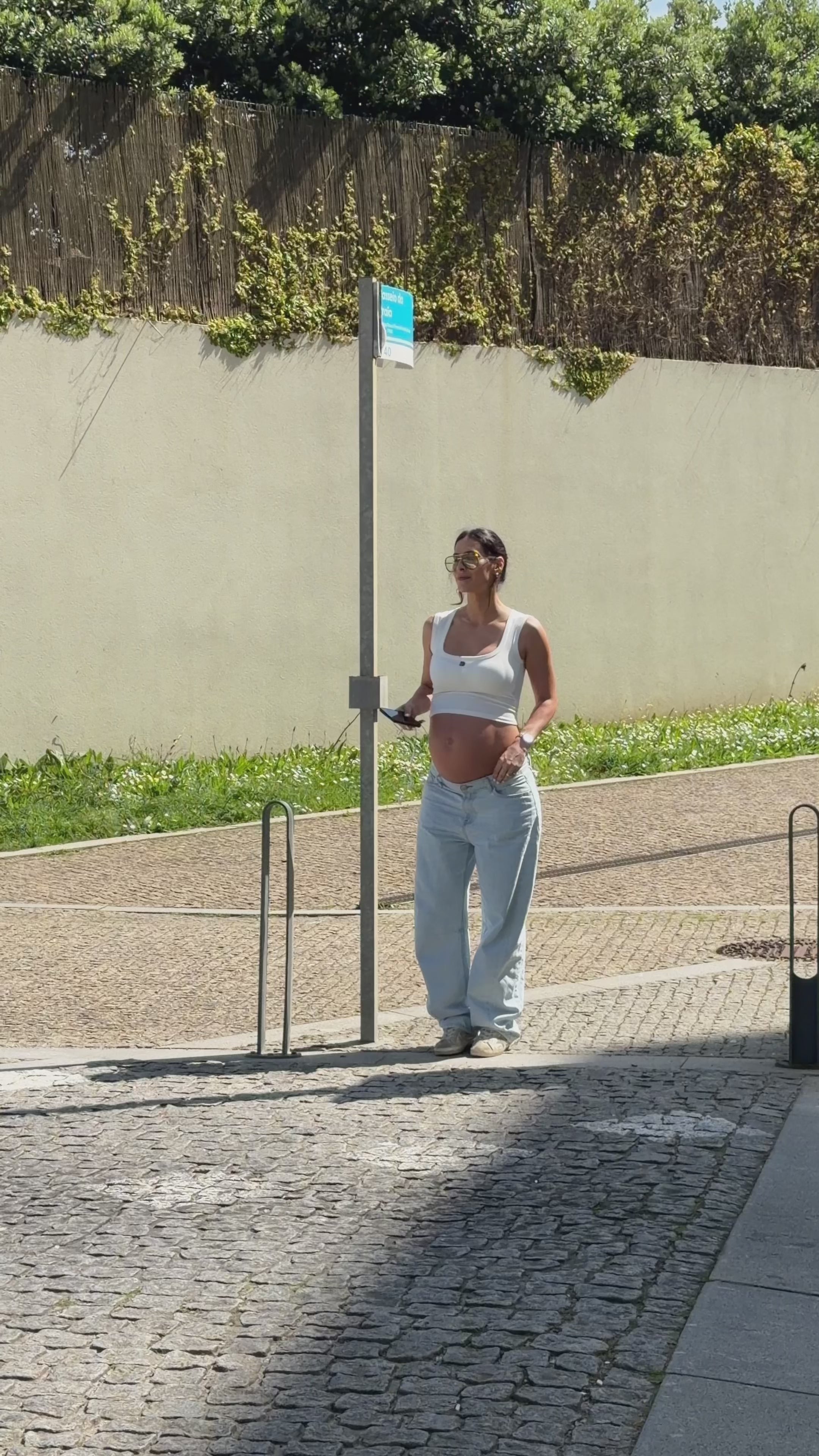 Calças Balloon Denim Clara