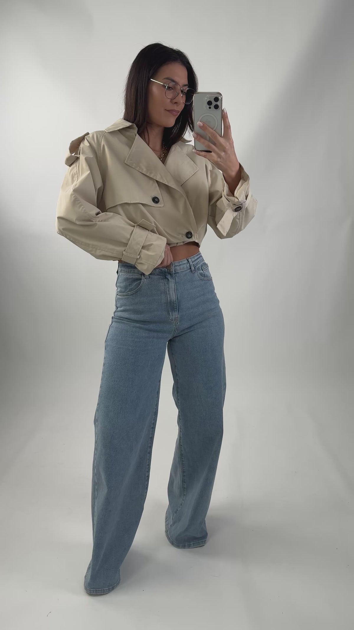 全长牛仔裤