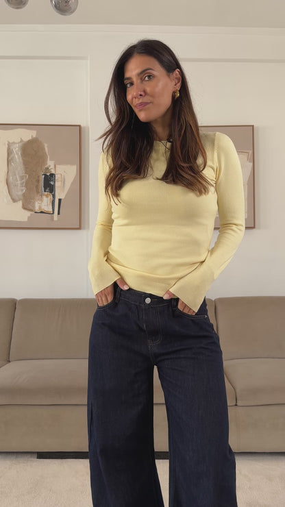 Yellow Soft Knit Sweater