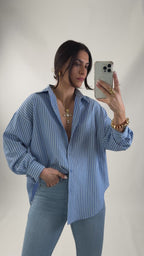 Camisa Listas Oversize