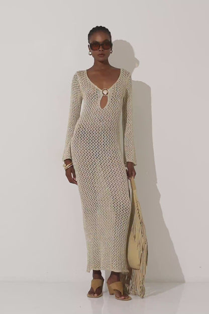 Gold Knit Dress