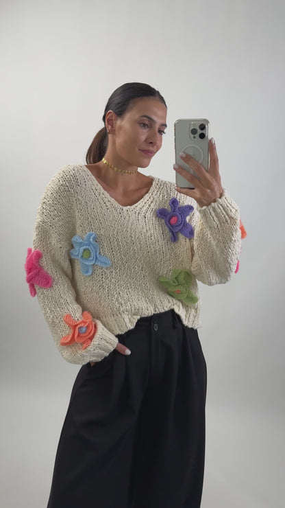 Flowers Sweater