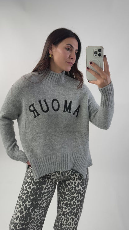 Maglione in maglia Amour