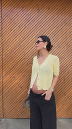 Casaco Malha Amarelo