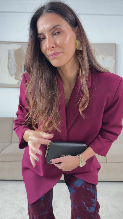 Blazer Oversize Bordeaux