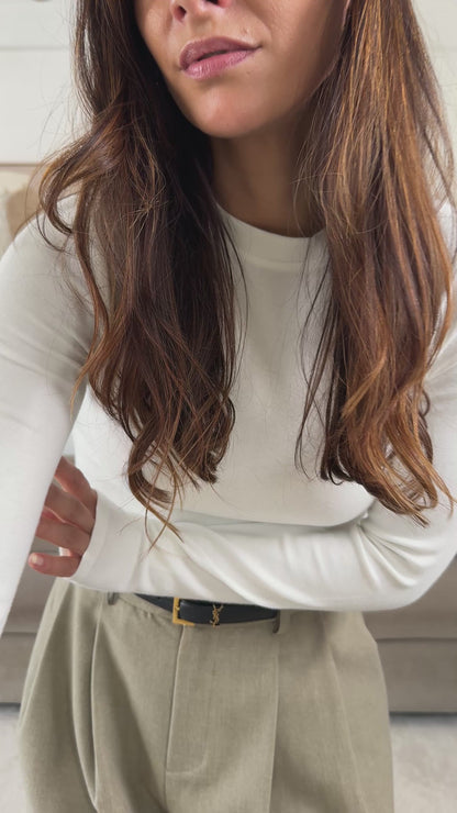 Taupe Pantaloon Style Trousers