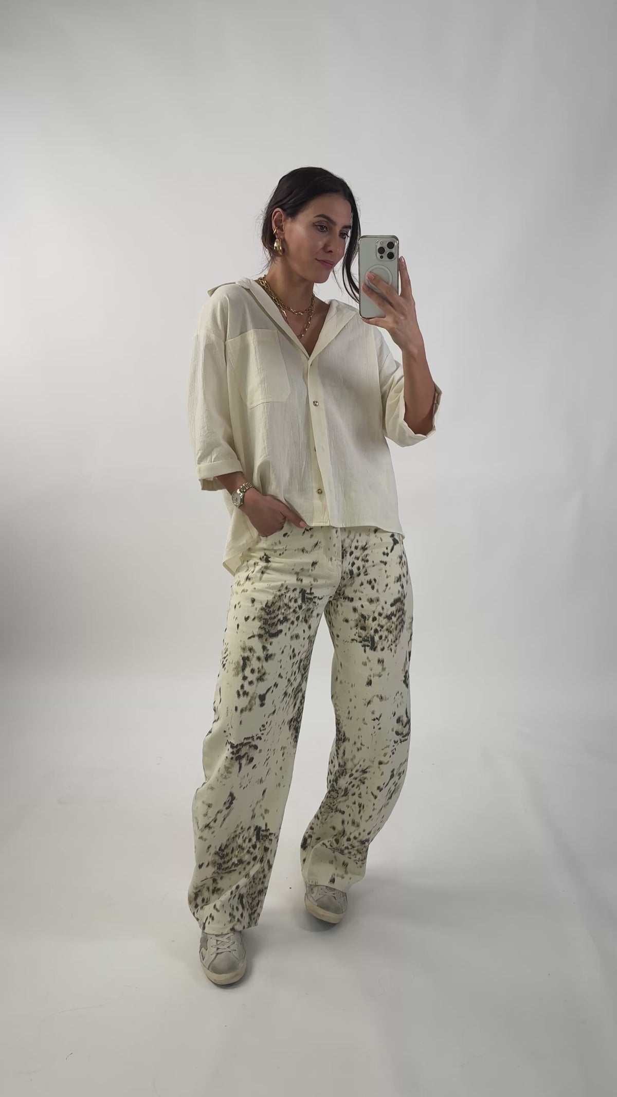 Chemise oversize en lin