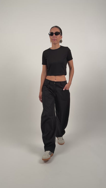 Calças Balloon Preto