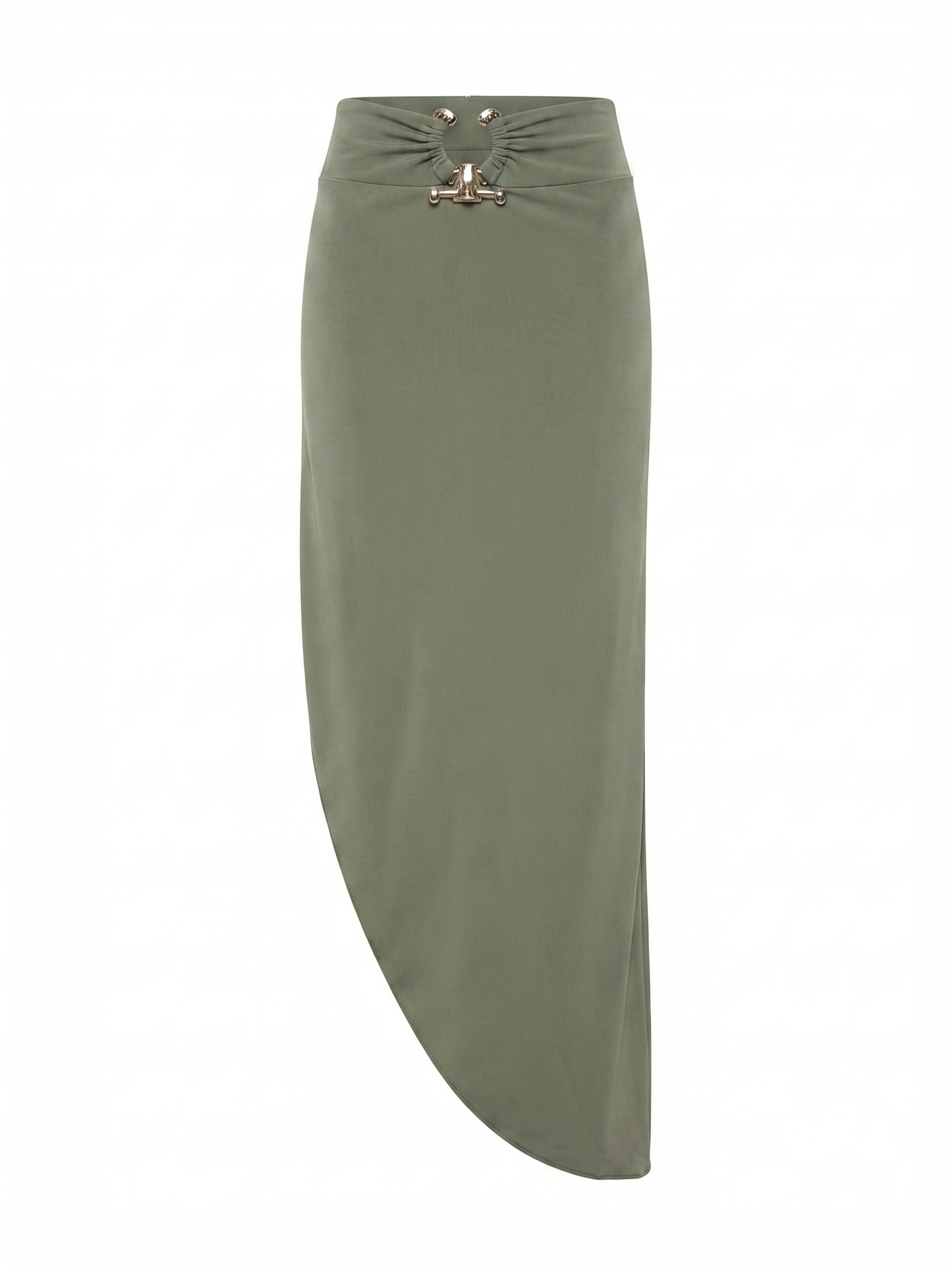 Military Green Top and Skirt Set