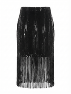 Jupe à paillettes avec des fils