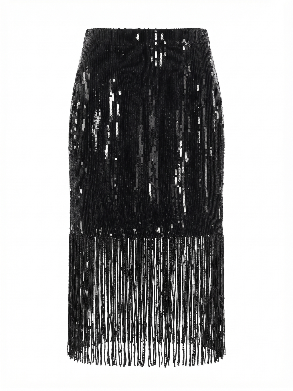 Jupe à paillettes avec des fils