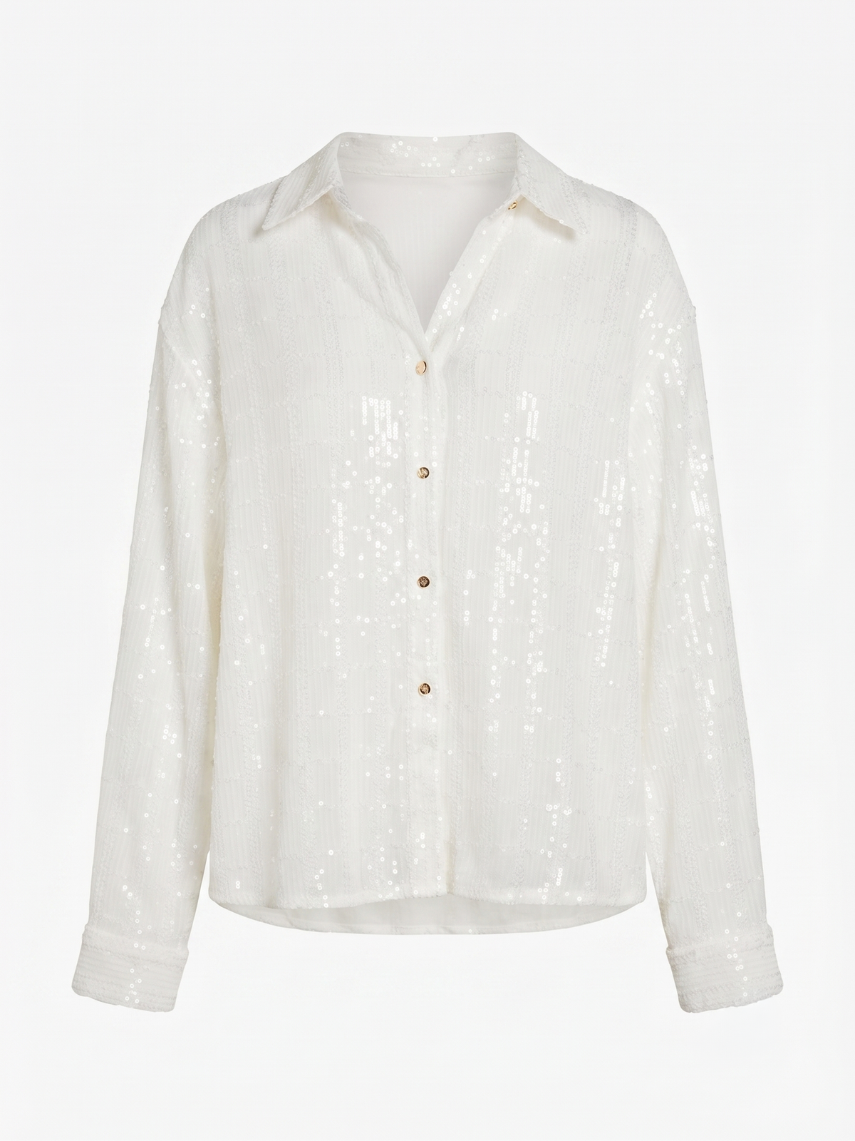 Camisa Lantejoulas Branca