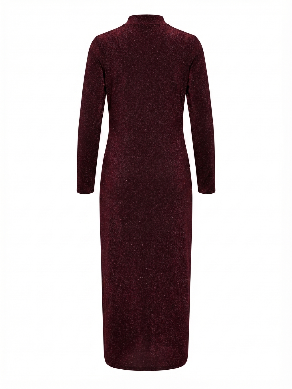 Vestido Midi Brilhantes Bordeaux