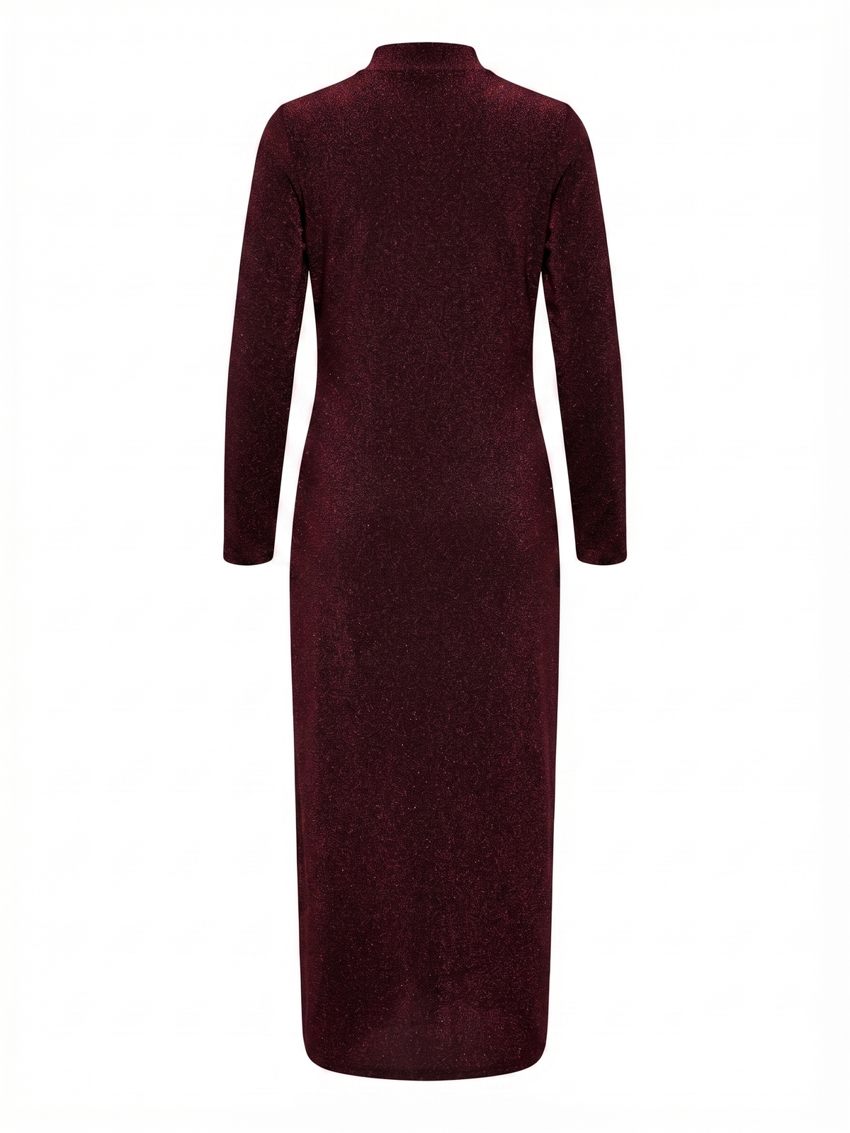 Vestido Midi Brilhantes Bordeaux