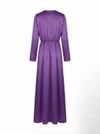 Satin Purple Dress