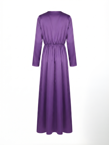 Vestido Acetinado Roxo