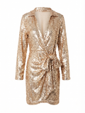 Gold Sequin Dress