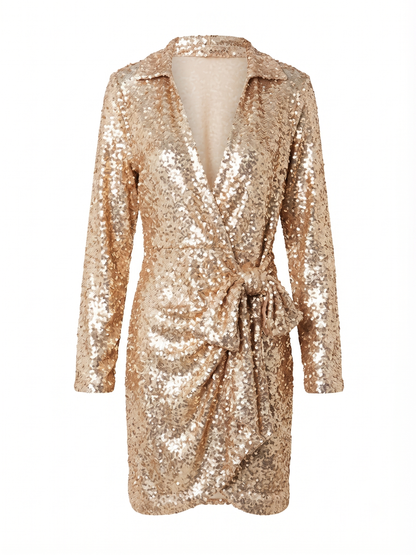 Vestido Lantejoulas Dourado