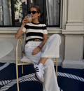 T SHIRT RISCAS PRETO E BRANCO